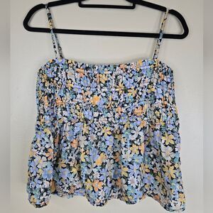 American Eagle Cape Cod Cami in Light Blue Multi Assorted size L